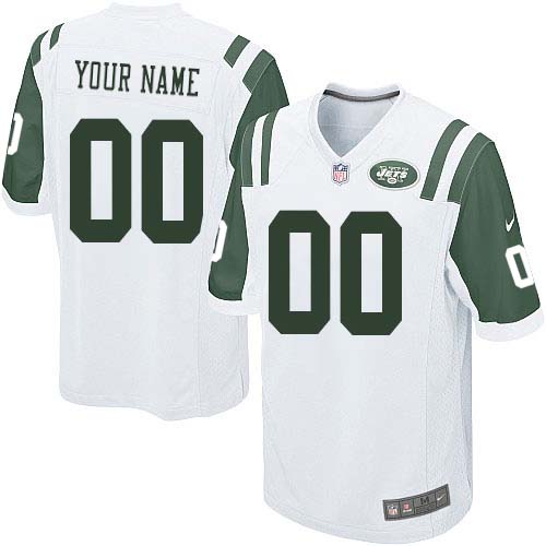 Nike New York Jets Customized White Stitched Youth NFL Jersey